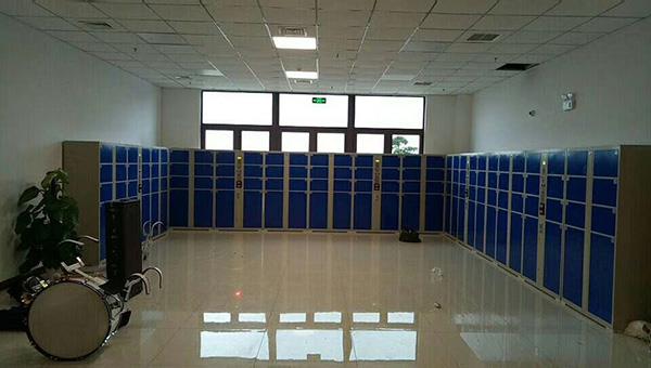 蓝色指纹存包柜 蓝色指纹存包柜